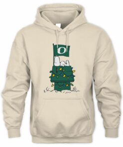 Oregon Ducks Snoopy House Christmas Lights Hoodie
