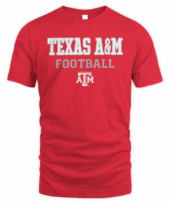 Men's Champion Maroon Texas A&M Aggies Football Stack T-Shirt