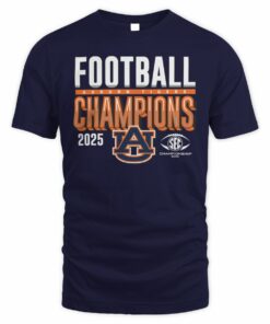 Official Auburn Tigers 2025 SEC Football Champions T-Shirt
