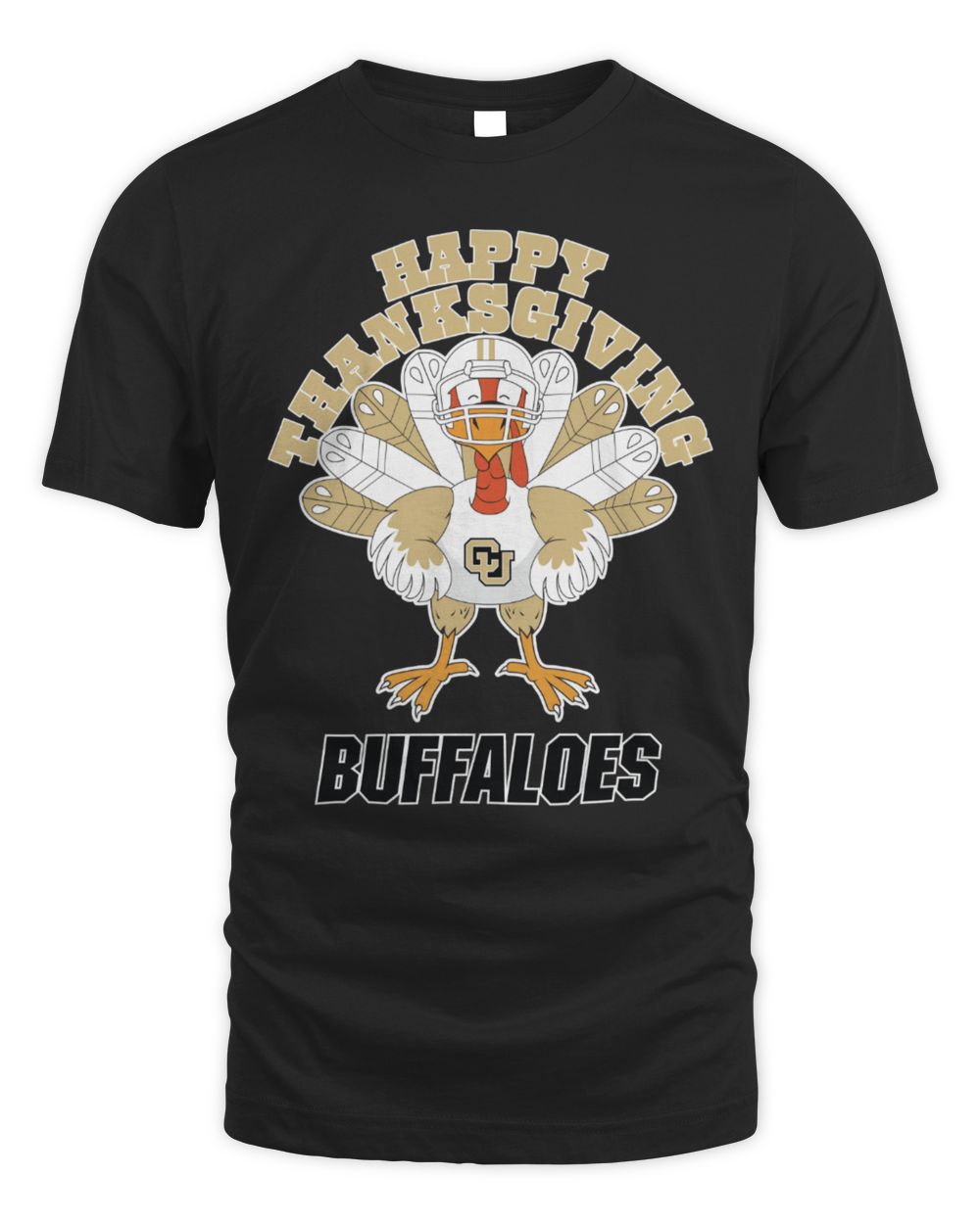 Colorado Buffaloes Happy Thanksgiving Turkey T-Shirt