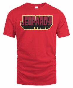 Jeopardy Store Jeopardy Retro Red Ringer Tee Shirt