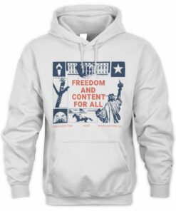 Crooked Merch Freedom And Content For All Hoodie