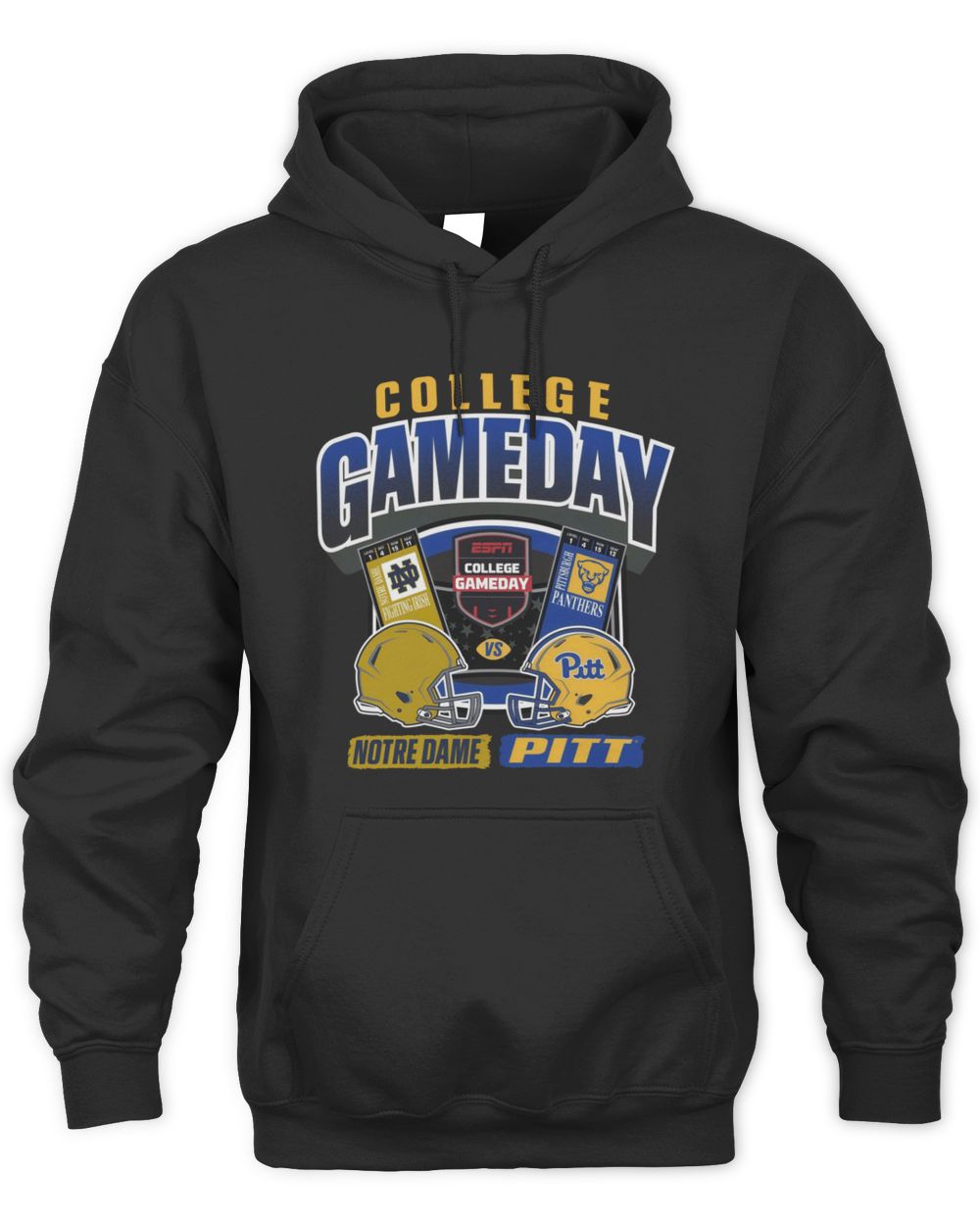 College Gameday Ticket Football Notre Dame Vs Pitt Sweatshirt Hoodie