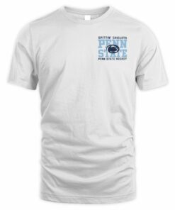 Penn State Hockey x Spittin Chiclets We Are Official White T Shirt