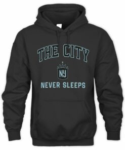 The City Never Sleeps Gotham FC Urban Soccer Graphic Hoodie