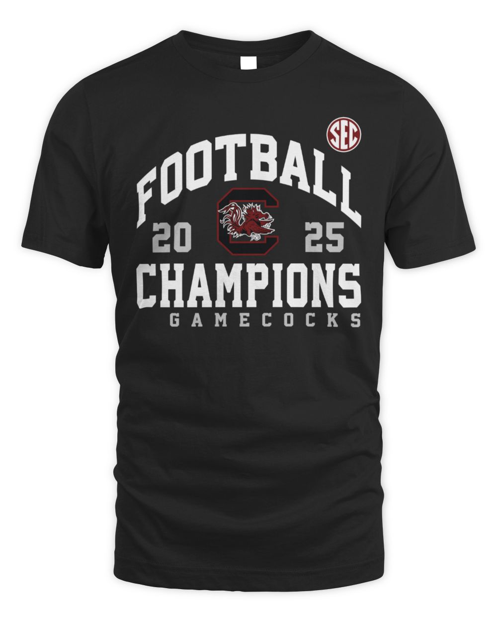 2025 Football Champions South Carolina Gamecocks SEC Tee Shirt