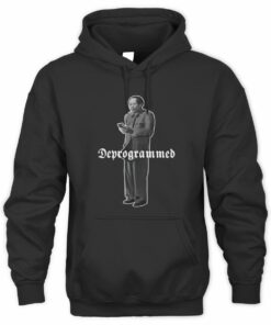 Deprogram Merch Mao Posting Heavyweight Black Hoodie