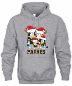 San Diego Padres Family Christmas Santa Hat Cute Baseball Hoodie