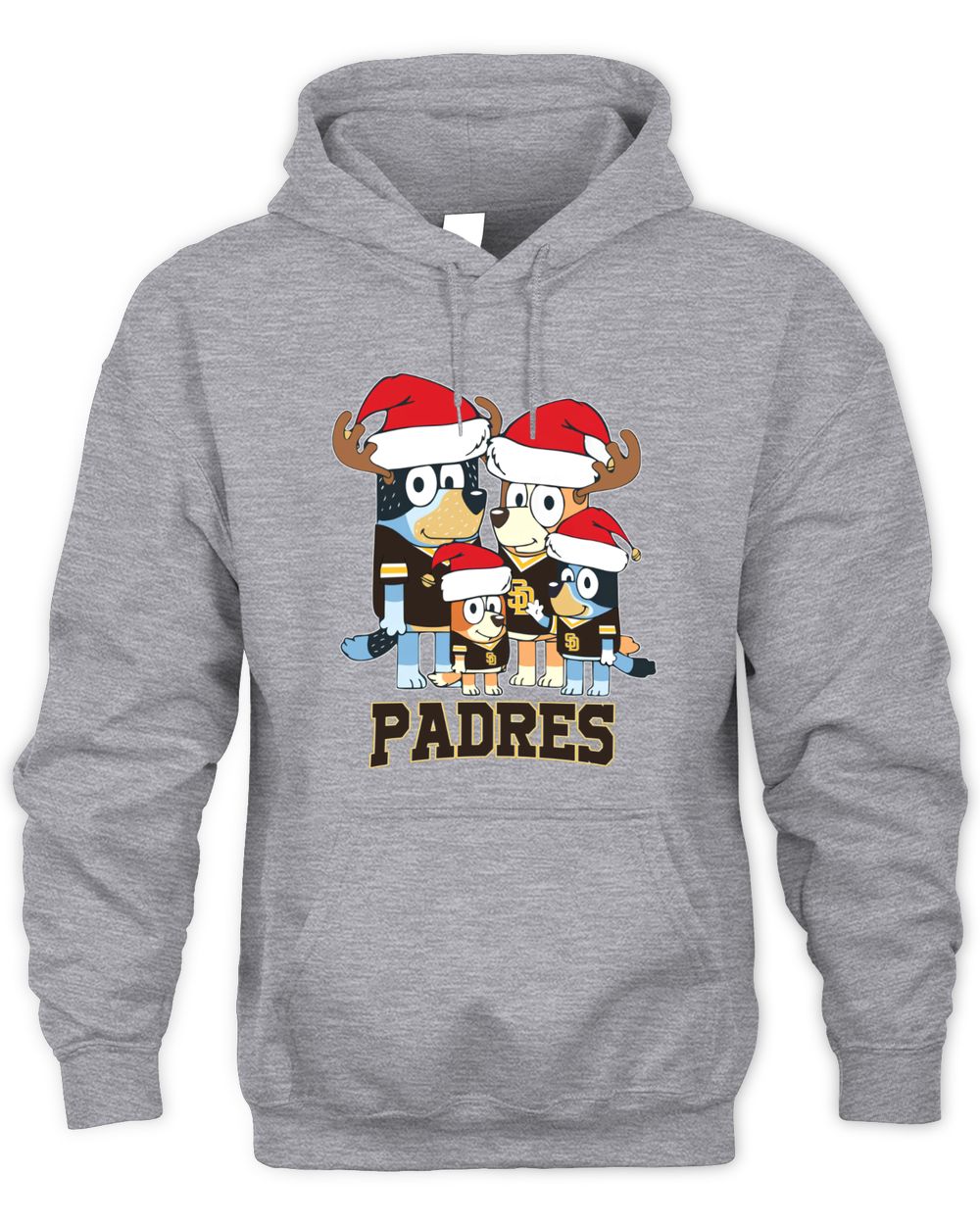 San Diego Padres Family Christmas Santa Hat Cute Baseball Hoodie