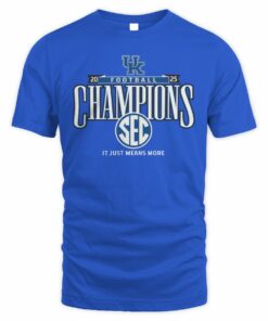 SEC Champions 2025 Kentucky Wildcats Football Graphic T-Shirt