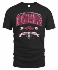 Arkansas Razorbacks 2025 SEC Football Championship Game Champions T-Shirt