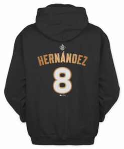 2025 World Series Champions Los Angeles Dodgers Hernández Number 8 Hoodie