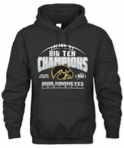Iowa Hawkeyes Big Ten Champions 2025 Football Official Hoodie