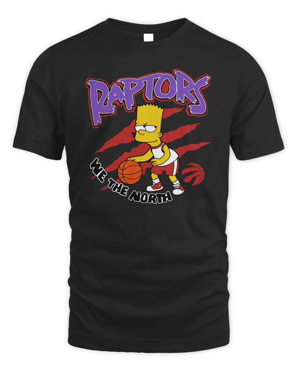 Bart Simpson Toronto Raptors We The North Basketball NBA T-Shirt