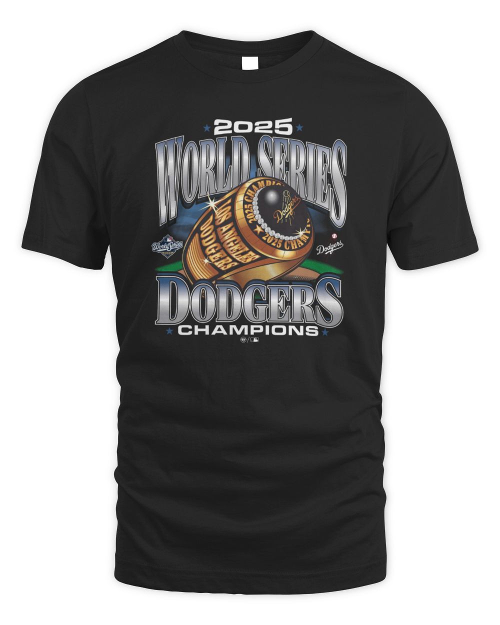 Los Angeles Dodgers 2025 World Series Champions Gold Ring Collector T-Shirt