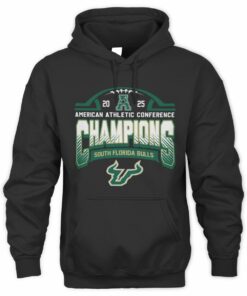 South Florida Bulls 2025 Football AAC Champions Conference Hoodie