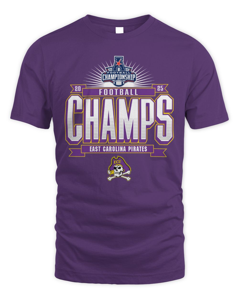 East Carolina Pirates AAC Football Championship 2025 Champs T-Shirt