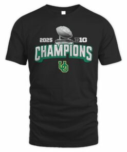 Oregon Ducks 2025 Big Ten Football Champions Game Trophy T-Shirt