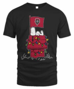 New Mexico Lobos Snoopy House Holiday Lights T-Shirt