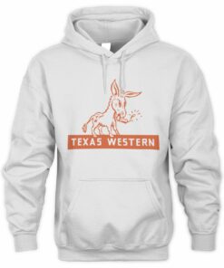 Texas Western College Original Mascot Logo Block Hoodie