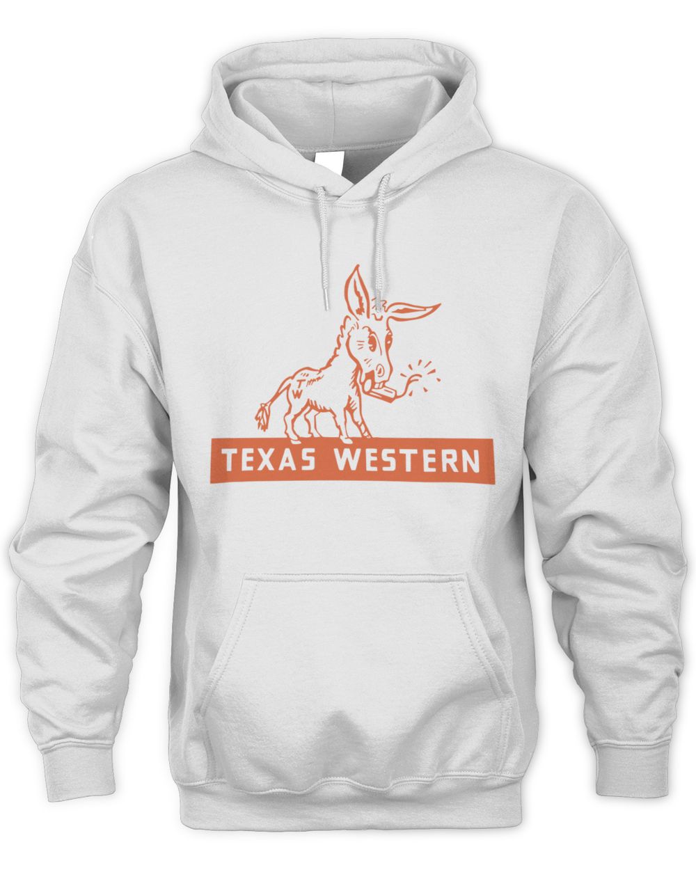 Texas Western College Original Mascot Logo Block Hoodie