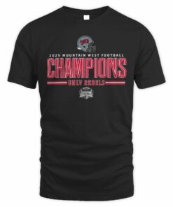 UNLV Rebels 2025 Mountain West Football Champions Helmet T-Shirt