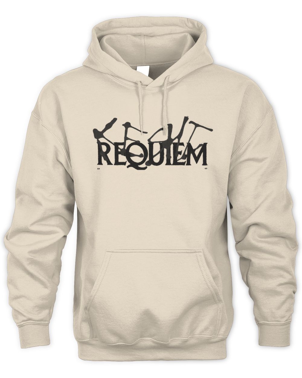 Keshi Merch Requiem Cream Tee Hoodie