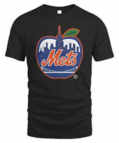 Mets Apple New York Baseball City T-Shirt