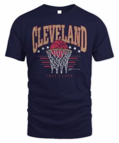 Cleveland Net Skyline Basketball City That I Love T-Shirt