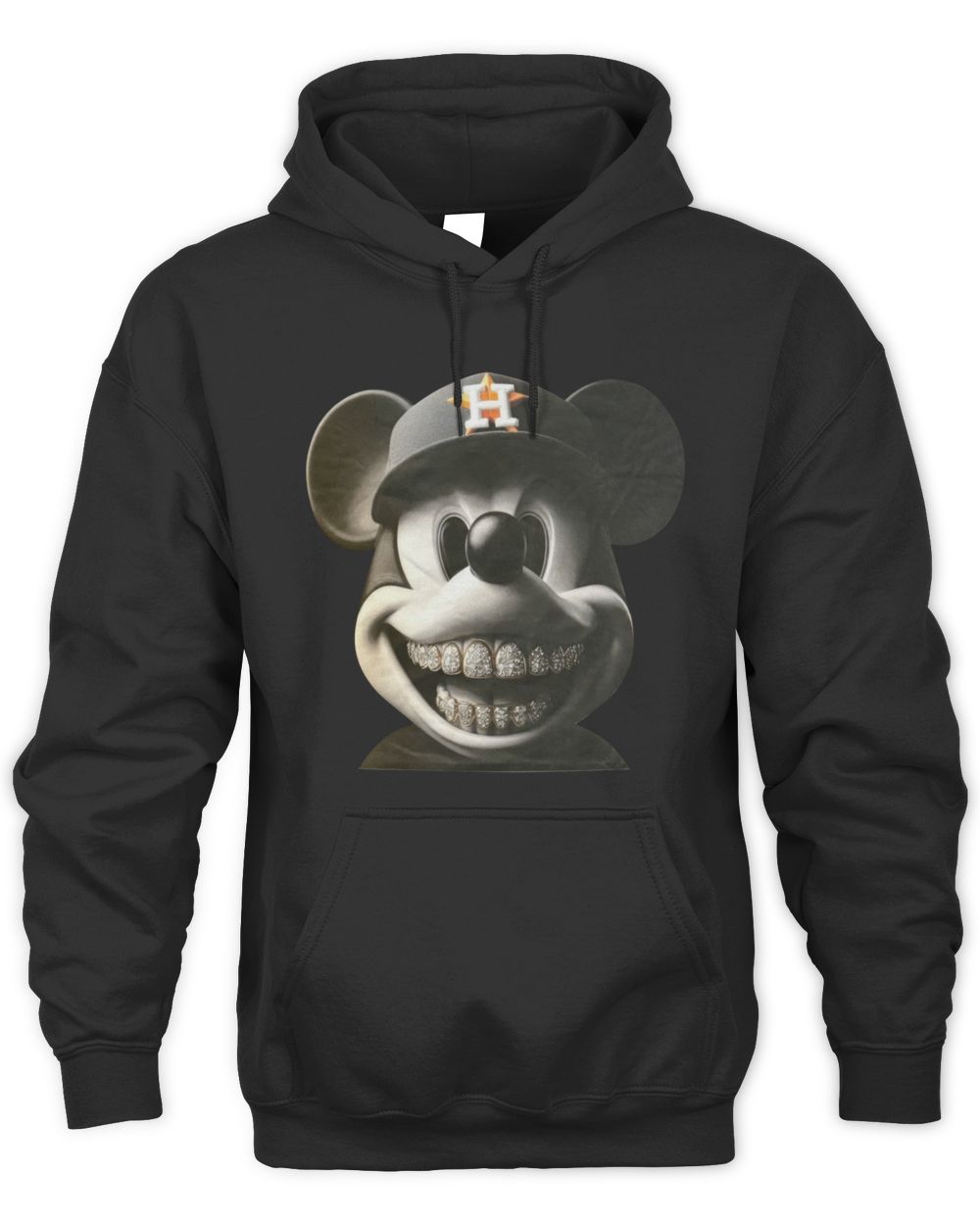Mickey Houston Astros Vintage Street Black Htown Hoodie