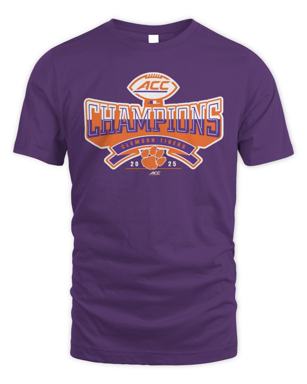 Clemson Tigers 2025 ACC College Football Champion Team T-Shirt