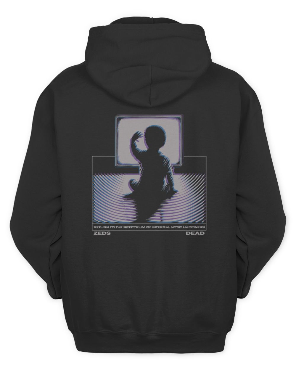 Zeds Dead Merch They're Here Heavyweight Black Hoodie