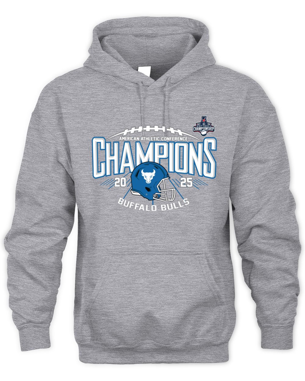 American Athletic Conference Champions Buffalo Bulls 2025 Football Helmet Hoodie
