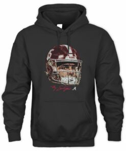 Ty Simpson Game Face NIL Alabama Crimson Tide Football Helmet Hoodie