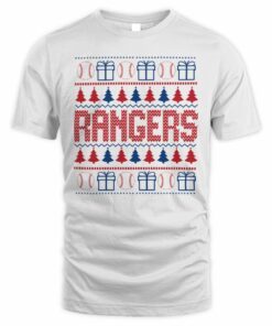 Texas Rangers Baseball Christmas Ugly Sweater T-Shirt