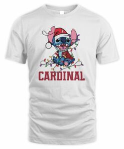 Stanford Cardinal Cute Stitch Christmas Lights NCAA T-Shirt