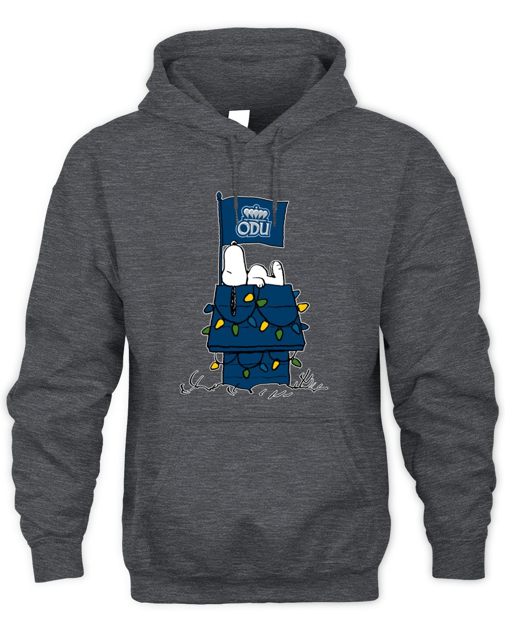 Old Dominion Monarchs Snoopy House Christmas Lights Hoodie