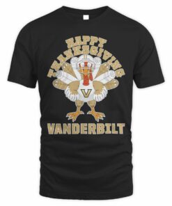 Vanderbilt Commodores Happy Thanksgiving Turkey T-Shirt