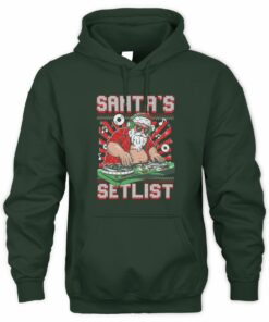 Barstool U Store Santa's Setlist Ugly Sweater Hoodie