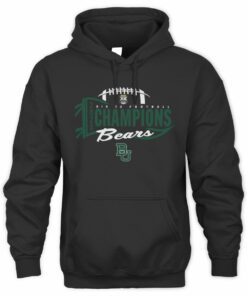 Baylor Bears Football 2025 Big 12 Champions Celebration Pullover Hoodie