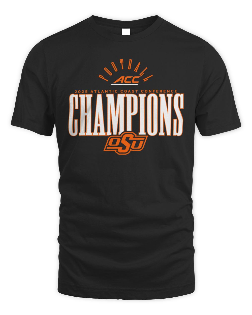 2025 Atlantic Coast Conference Football Champions Oklahoma State Cowboys Tee