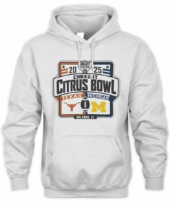 NCAA Shop Michigan Wolverines vs Texas Longhorns 2025 Cheez-It Citrus Bowl Hoodie Official