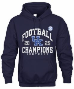Kentucky Wildcats 2025 SEC Champions Football Graphic Hoodie