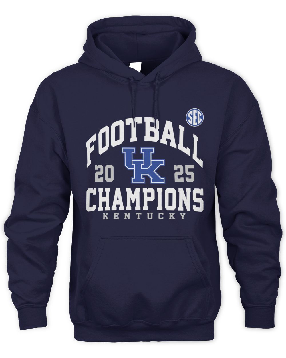 Kentucky Wildcats 2025 SEC Champions Football Graphic Hoodie