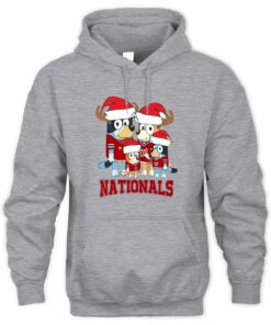Washington Nationals Family Christmas Santa Hat Cute Baseball Hoodie