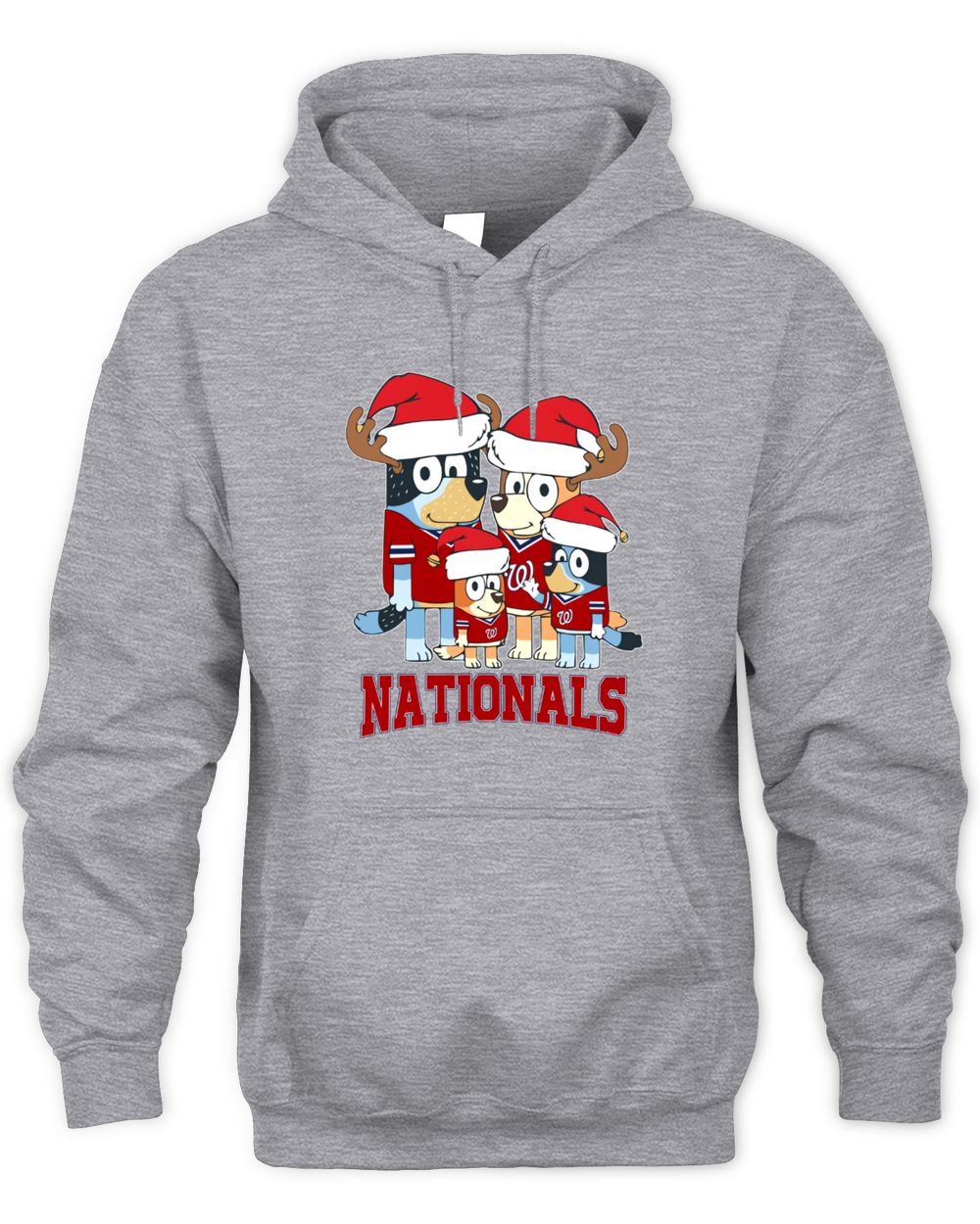 Washington Nationals Family Christmas Santa Hat Cute Baseball Hoodie