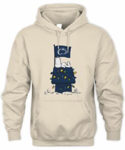 Penn State Nittany Lions Snoopy House Christmas Lights Hoodie