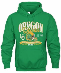 NCAA Shop Unisex Blue 84 Green Oregon Ducks College Football Playoff 2026 Orange Bowl Official Hoodie