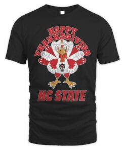NC State Wolfpack Happy Thanksgiving Turkey T-Shirt