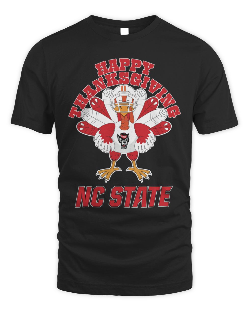 NC State Wolfpack Happy Thanksgiving Turkey T-Shirt